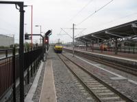 A class 90 propels a Euston bound express south at Rugby.<br><br>[Michael Gibb 16/04/2009]