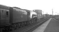 60034 <i>Lord Farringdon</i> about to head south from Stirling with the 1.30pm Aberdeen - Glasgow Buchanan Street in August 1965.<br><br>[K A Gray 23/08/1965]