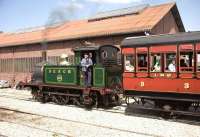 Former Kent and East Sussex Railway P class locomotive working at St Valery on 25 April. From Noyelles to St Valery the track is double/interlaced with meter gauge and standard.<br>
<br><br>[Peter Todd 25/04/2009]