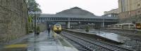 A panoramic view of Glasgow Queen Street, taken from the end of Platform 7<br><br>[Graham Morgan 05/05/2009]