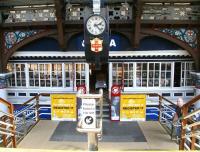 Bit of thought... part II. Upper level of the converted redundant station signal box at York, seen from the footbridge on 22 April 2009. Now a pleasant and interesting coffee lounge. [See image 23549]<br><br>[John Furnevel 22/04/2009]