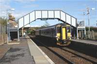 156446 on the First ScotRail Carlisle to Dumfries service with the 1744 hrs departure from Annan on 9 May 2009.<br><br>[John McIntyre 09/05/2009]