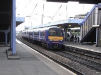 322 484 at Haymarket with a North Berwick service on 7 May 2009.<br><br>[David Panton 07/05/2009]