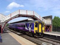 156444 on a Northern trains Carlisle - Newcastle working awaits its 11.59departuretime from Hexham Station on 17th May 2009.<br>
<br><br>[John Steven 17/05/2009]