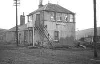 Riccarton South signal box...  near the end.<br><br>[Robin Barbour Collection (Courtesy Bruce McCartney) //1968]