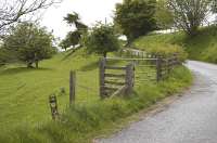 The site of Park level crossing, a little to the north of Oxton, on the Lauder Light Railway. May 2009.<br><br>[Bill Roberton 25/05/2009]