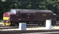 A smart looking 37 676 <i>Loch Rannoch</i> stands in Craigentinny sidings on 3 June 2009.<br><br>[David Panton 03/06/2009]