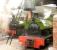 A pair of pannier tanks standing at the depot of the privately owned narrow gauge Statfold Barn Railway, near Tamworth, Staffs, on 28 March 2009.<br><br>[Peter Todd 28/03/2009]