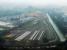 An aerial view looking north west over the depot by Singapore Expo (which is off to the right, mostly out of sight).<br><br>[Ewan Crawford 07/03/2009]