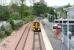 A green and pleasant Alloa on 28 May 2009, with the next train to Glasgow Queen Street waiting at the platform. <br><br>[John Furnevel 28/05/2009]