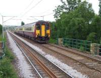 156511 approaching Bellshill from the east on 9 June.<br><br>[John Steven 09/06/2009]