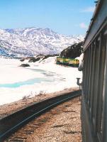 The passing loop at White Pass Summit on Alaska's White Pass & Yukon narrow gauge railway, seen on 21 May 2009.<br><br>[Brian Granger 21/05/2009]