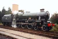 Jubilee 4-6-0 no 45596 'Bahamas' at Toddington, on the Gloucestershire Warwickshire Railway, in September 1997.<br><br>[Colin Miller /09/1997]