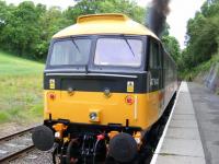 47643 blowing off smoke at Birkhill<br><br>[Colin Harkins 20/06/2009]