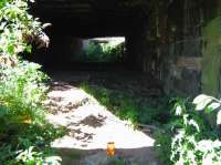 Partick Central Station site showing short tunnel to NW of site below Castlebank Street.<br><br>[Alistair MacKenzie 23/06/2009]