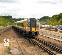 EMU 444 002 ex-London Waterloo arriving at Micheldever on 21 June 2009 on a stopping train to Portsmouth Harbour.<br><br>[Peter Todd 21/06/2009]