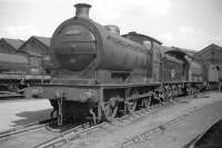 J27 no 65891 of 50C Selby shed stands in Darlington works yard in August 1959. Other locomotives in the yard at that time include Q6s, a V2 and a WD Austerity.<br><br>[Robin Barbour Collection (Courtesy Bruce McCartney) 15/08/1959]