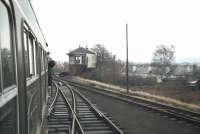 View from the last DMU leaving Corstorphine for Waverley on 30 December 1967, the final day of scheduled passenger services on the branch.<br><br>[Bruce McCartney 30/12/1967]