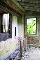 The derelict but mainly intact ticket office at the former station of Newburgh. This is another of the Fife stations where lobbying is ongoing with a view to possible future reopening.<br><br>[David Forbes 10/07/2009]