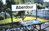 Platform scene at Aberdour, June 1984.<br><br>[David Panton /06/1984]
