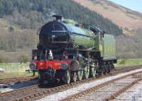 Ex-LNER B1 4-6-0 no 1306 <I>Mayflower</I> at Carrog on the Llangollen Railway on 19 April 2009.<br><br>[Craig McEvoy 19/04/2009]