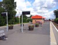 The neat platforms of Burnside station. View west on 15 July 2009.<br><br>[John Steven 15/07/2009]