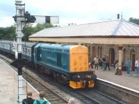 20087 with a train at Ramsbottom on 5 July 2009. Part of the East Lancashire Railway diesel gala weekend. <br>
<br><br>[Colin Alexander 05/07/2009]