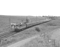 A Brush Type 4 with a down express at Craigenhill Summit in 1966.<br>
<br><br>[Colin Miller //1966]