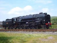 BR Standard class 9F 2-10-0 no 92214 photographed near Rawtenstall station in February 2009<br><br>[Craig McEvoy /02/2009]