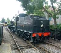 Ex-S&D 7F 2-8-0 no 53809 in the process of coming off an arrival at Pickering station on 19 July.<br><br>[Colin Alexander 19/07/2009]