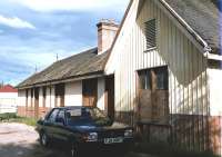 The former station building at Redcastle on the Fortrose branch. Photographed in October 1990 prior to commencement of the restoration project [See image 24676]<br><br>[Colin Miller /10/1990]