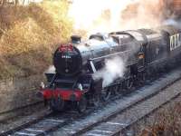 Stanier Black 5 no 44806 at Llangollen on <I>Santa Special</I> duty on 22 December 2008.<br><br>[Craig McEvoy 22/12/2008]