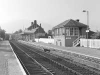 Looking west at Dalmally on 28 September 1985.<br><br>[Bill Roberton 28/09/1985]