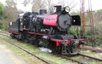 J class 2-8-0 no J541, photographed after arriving at Castlemaine on the Victorian Goldfields Railway on 27 May 2009. The locomotive will shortly be turned for the return trip to Maldon.<br><br>[Colin Miller 27/05/2009]
