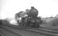Eastfield B1 4-6-0 no 61342 stands in Girvan goods yard on 10 April 1966 with <I>Scottish Rambler no 5</I>, preparing for the next leg of the tour which would take the 5-coach train on to Muirkirk.<br><br>[K A Gray 10/04/1966]