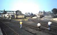 Photograph taken on the <I>Forfar Fairwell</I> railtour of 5 June 1982 during the stop at Coupar Angus.<br><br>[David Panton 05/06/1982]