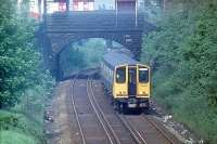<I>And how many times has it been back to Ormskirk since?</I> Pioneer EMU 507001 leaves Ormskirk for Liverpool in Summer 1980. In 2013 it is still employed on Merseyrail Electric duties, albeit now for a private TOC rather than British Rail. <br><br>[Mark Bartlett //1980]