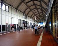 The station concourse at Lubeck in July 2009<br><br>[John Steven /07/2009]