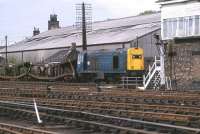 20226 with an empty car train in the yard at Bathgate on 26 May 1982. <br><br>[Peter Todd 26/05/1982]