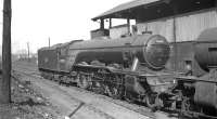 A classic A3 Pacific pose, with no 60085 <I>Manna</I> standing alongside the coaling stage at 52B Heaton, the locomotive's home shed, in 1960. <br><br>[K A Gray //1960]