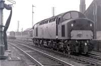 BR <I>Grand Scottish Tour No 2</I> of 27 May 1967 has arrived at Ayr from Edinburgh. EE Type 4 no D276 which brought in the train comes off at the south end of the station to hand over to a pair of Type 2s for the Stranraer leg.<br><br>[Colin Miller 27/05/1967]