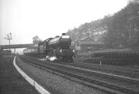 B16 no 61418 heads south through Low Fell towards Ouston Junction with the Blaydon - Consett leg of the <I>Durham Rail Tour</I> of 13 October 1962. [With thanks to David Whittaker, Harry Lett & Redtoon 1892]<br><br>[K A Gray 13/10/1962]