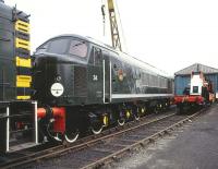 Peak D4 <I>Great Gable</I> at the Midland Railway Centre, Butterley, on 14 April 1983.<br>
<br><br>[Peter Todd 14/04/1983]