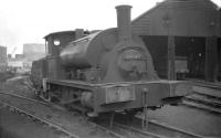 Class Y9 0-4-0ST no 68108 on shed at Kipps in March 1959. The locomotive was withdrawn from here towards the end of that year and cut up at Cowlairs in January of 1960.<br><br>[Robin Barbour Collection (Courtesy Bruce McCartney) 23/03/1959]