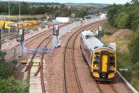 The 1054 Bathgate - Edinburgh heads east on 28 August 2009. <br><br>[John Furnevel 28/08/2009]