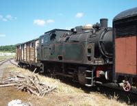 Services on the Gulls' Line are in the hands of an 1891 built <br>
0-3-0T (local designation!), that is claimed to be the oldest working steam engine in France. On this visit it was locked away but outside was this much younger locomotive awaiting restoration. This was built in Grafenstaden in 1953.<br><br>[Mark Bartlett 22/06/2009]