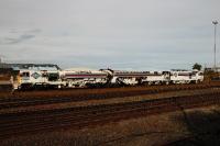 DR 77001-Plasser & Theurer AFM 2000 Track finishing machine at Inverness on 17 September 2009<br><br>[John Gray 17/09/2009]