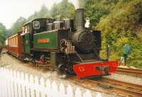 <i>Mountaineer</i> at Tan-y-Bwlch on 24 July 1992 with train for Blaenau Ffestiniog.<br><br>[Ken Browne 24/07/1992]