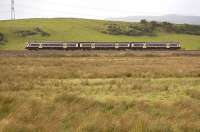 Outer Fife Circle service formed by SPT-liveried 170 unit, heading east between former Cowdenbeath North and Lumphinnans Central Junctions on 28 September.<br>
<br><br>[Bill Roberton 28/09/2009]