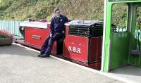 Not all that it first seems. NBR in this case stands for North Bay Railway (Scarborough) with the driver of colourful 4-6-4T <I>Robin Hood</I> (which is in fact a diesel locomotive) awaiting his departure time at the Scalby Mills end of the line on 30 September 2009. <br>
<br><br>[Colin Miller 30/09/2009]